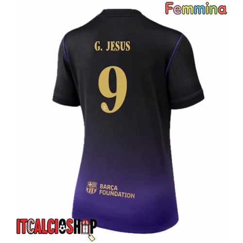Barcelona Gabriel Jesus #9 Seconda Maglia Femmina 2026-27 Manica Corta